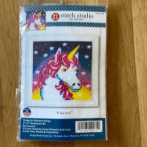 NIB Unicorn 🦄 Needle Point Kit Stitch Studio By Nicole